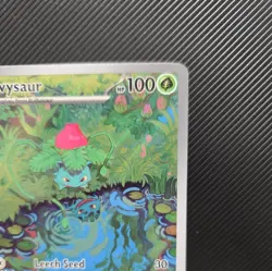 Pokemon Ivysaur 167/165 Scarlet & Violet 151 Illustration Rare Full Art Holo - Image 3