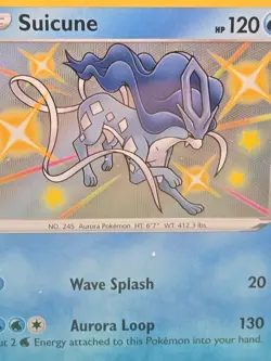 Pokemon TCG Suicune Shining Fates SV022/SV122 Holo Shiny Holo Rare - Image 2
