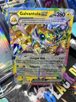 2024 TCG Pokemon #51 Galvantula ex 051/142 Holo Full Art Stellar Crown *NM* - Image 1