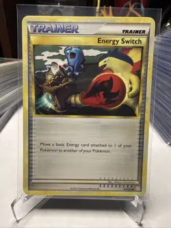 Pokemon HGSS - Energy Switch - Non Holo Uncommon - 91/123 - NM - Image 1