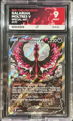 Pokemon Galarian Moltres V 177/198 Alt Art Chilling Reign ACE 9 - Image 1