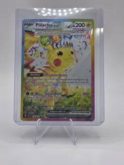 2024 Pokemon Surging Sparks Pikachu EX TCG Holo Card 238/191 SIR - Image 1