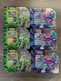 Pokemon Paradox Clash Tin Case (6 Tins) Brand New Factory Sealed - Image 1