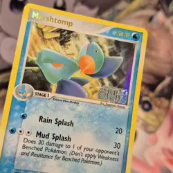 MARSHTOMP - 24/100 - EX CRYSTAL GUARDIANS - HOLO STAMPED - POKEMON CARD LP/MP - Image 4