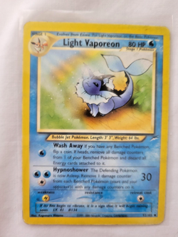 2000 Pokemon Vintage Uncommon Card - Light Vaporeon (52/105) Neo Destiny MP - Image 2