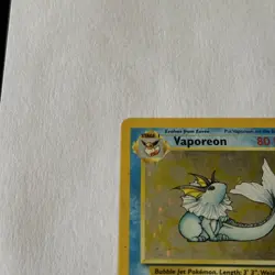 Pokemon TCG Vaporeon Jungle Base Set Holo Card 12/64 1999 WOTC Vintage - Image 3