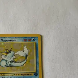 Pokemon TCG Vaporeon Jungle Base Set Holo Card 12/64 1999 WOTC Vintage - Image 4