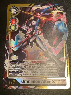 Digimon Card Game Omnimon Alter-S BT3-112 SEC Foil - Image 1