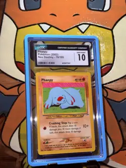 Phanpy 2002 Pokemon Neo Destiny Unlimited CGC Gem Mint 10 - Image 1