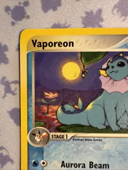 Vaporeon 25/100 - Pokemon TCG EX Sandstorm Ereader Rare Non Holo Vintage NM - Image 2