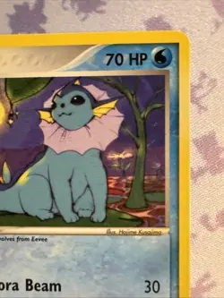 Vaporeon 25/100 - Pokemon TCG EX Sandstorm Ereader Rare Non Holo Vintage NM - Image 3