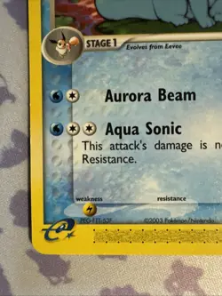 Vaporeon 25/100 - Pokemon TCG EX Sandstorm Ereader Rare Non Holo Vintage NM - Image 5