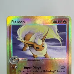 Flareon Reverse Holo Rare EX Sandstorm 5/100 2003 MP Vintage Pokemon TCG - Image 2