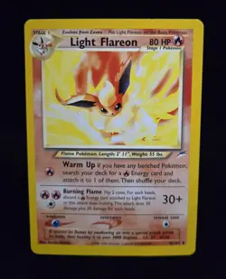 Pokemon TCG - LIGHT FLAREON - 46/105 - UNLIMITED - NEO DESTINY 2002 - WOTC - MP - Image 1