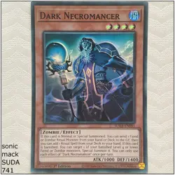 Dark Necromancer - SUDA-EN081 - Super Rare 1st Edition Yugioh - Image 1