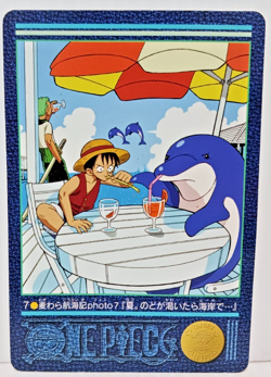 One Piece Visual Adventure Straw Hat No.7 One Bandai Carddass Cards - Image 1