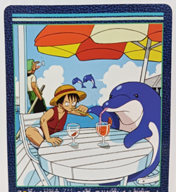 One Piece Visual Adventure Straw Hat No.7 One Bandai Carddass Cards - Image 2