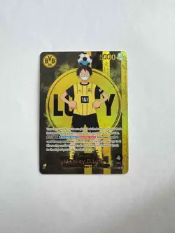 Monkey D Luffy ST13-003 BVB Borussia Dortmund ONE PIECE Card Matchday Promo EN - Image 1