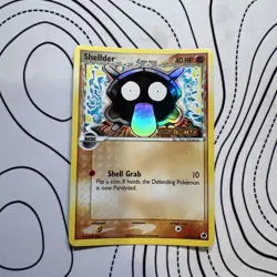 Shellder 63/101 EX Dragon Frontiers Reverse Holo Stamped Pokemon Card 2006 LP - Image 1