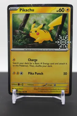 Pikachu - (Holiday Calendar) 025/165 Holo - Pokemon Miscellaneous Cards & Produc - Image 1