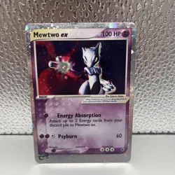 Pokemon Mewtwo EX TCG Ruby and Sapphire Holo Rare Card 101/109 HP/DMG - Image 1