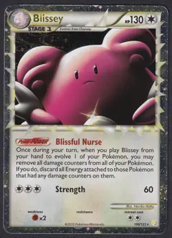 Pokemon Blissey Prime 106/123 Holo HeartGold SoulSilver - Image 1