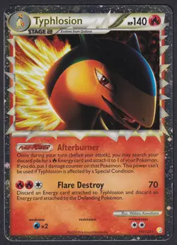 Pokemon Typhlosion Prime 110/123 Holo HeartGold SoulSilver - Image 1