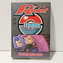Pokemon WOTC 1999-2000 - Team Rocket Trouble Theme Deck - Empty Box +Inserts - Image 1