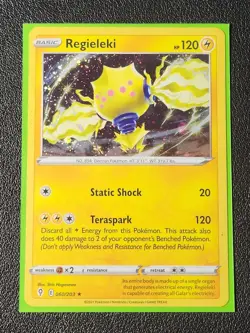 cosmos holo Regieleki 060/203 Pokemon card Evolving Skies rare NM - Image 1