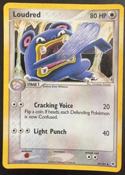Loudred 39/101 Uncommon EX Hidden Legends 2004 Pokemon Card TCG MP ** - Image 1