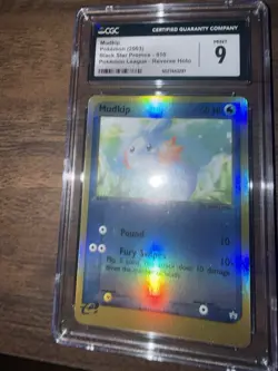 2003 Pokemon Mudkip Black Star Promos 010 Pokemon League Reverse Holo CGC 9 Mint - Image 5