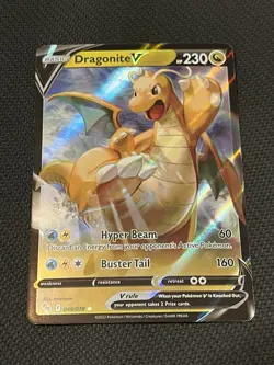 Pokemon TCG Pokemon Go 049/079 Dragonite V - NM - Image 1