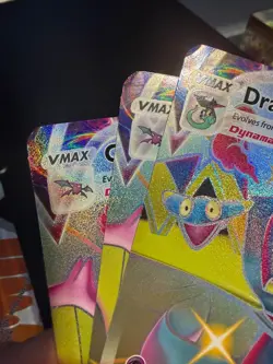 *DAMAGED* 10x JUMBO Pokemon Card Lot - Lance's Charizard, Pikachu V, Crobat VMAX - Image 4