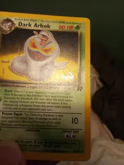 Vintage Pokemon Dark Arbok with Stamp Promo Non Holo 19/82 WOTC - Image 4