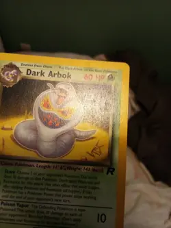 Vintage Pokemon Dark Arbok with Stamp Promo Non Holo 19/82 WOTC - Image 5