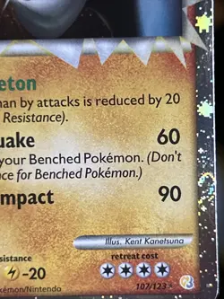 Donphan Prime 107/123 HGSS HeartGold Soulsilver Holo 2010 Pokemon TCG SWIRL VLP - Image 5