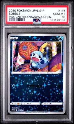 2020 POKEMON JPN S PROMO POKEMON CENTER KANAZAWA OPENING #146 SOBBLE PSA 10 - Image 1