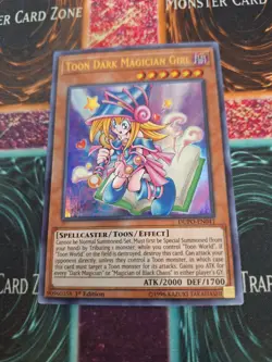Yugioh Toon Dark Magician Girl DUPO-EN041 Ultra Rare 1st Edition Near Mint - Image 1