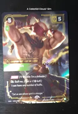 Riftbound Origins Lee Sin Promo Stamped 078/298 Card NM - Image 3
