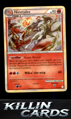 Ninetales 7/123 Holo Rare HeartGold SoulSilver Pokemon Card LP - Image 1