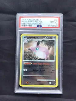 Pokemon Cards: Great Encounters Reverse Holo: Wigglytuff 32/106 PSA 10 - Image 1