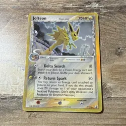 Pokemon TCG Jolteon Delta Species Holo Rare 7/113 2005 - Image 1