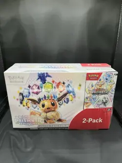 Pokemon Prismatic Evolutions Costco 2 Pack ETB with Booster Bundle - Image 1