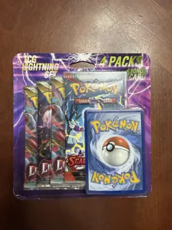 Pokemon TCG Lightning Set. 3- Lost Origin And 1- Scarlett&Violet Booster Packs. - Image 1
