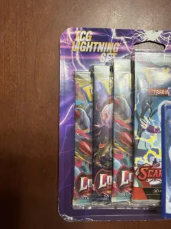 Pokemon TCG Lightning Set. 3- Lost Origin And 1- Scarlett&Violet Booster Packs. - Image 2