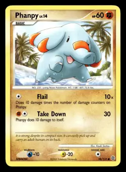 Phanpy 98/132 Common Secret Wonders Pokemon LP - Image 1