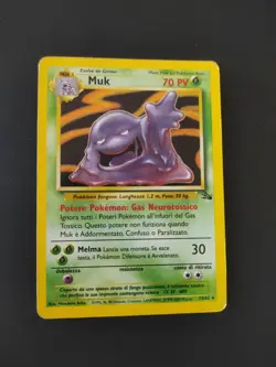 Pokemon 13/62 Muk holo GOOD ITALIANO Set Fossil Pokemon - Image 1