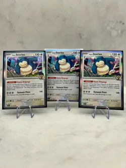 3x Pokemon TCG * Journey Together 117/159 Hop's Snorlax Rare HOLO - Image 1