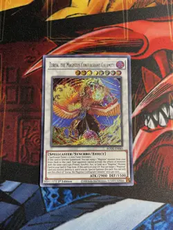 Yu-Gi-Oh! Zoroa, the Magistus Conflagrant Calamity BODE-EN045 Secret Rare 1st NM - Image 1