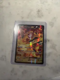 Pokemon TCG Charizard-EX XY121 Holo Promo Card LP - Image 1